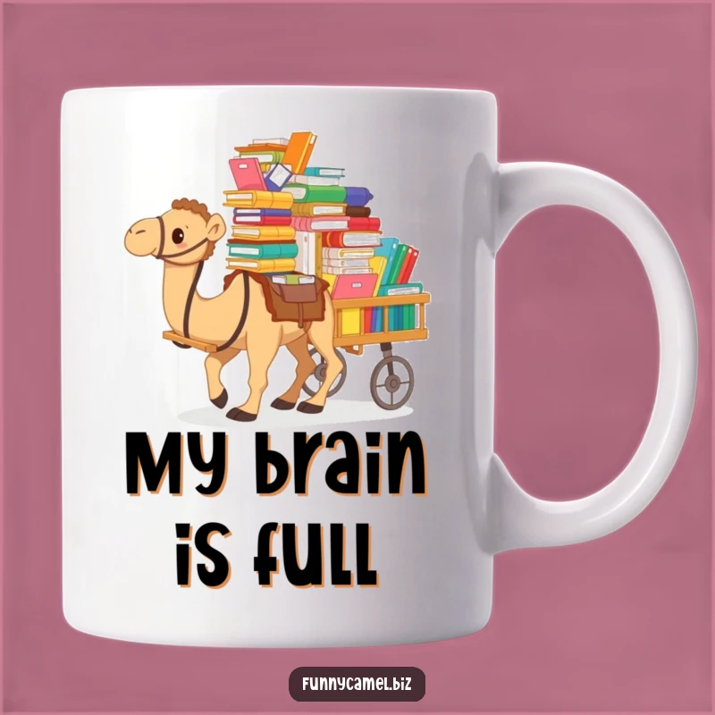 Funny Camel's Overloaded Cart Mug: Hilarious Office Chaos, Perfect Funny Gift Idea