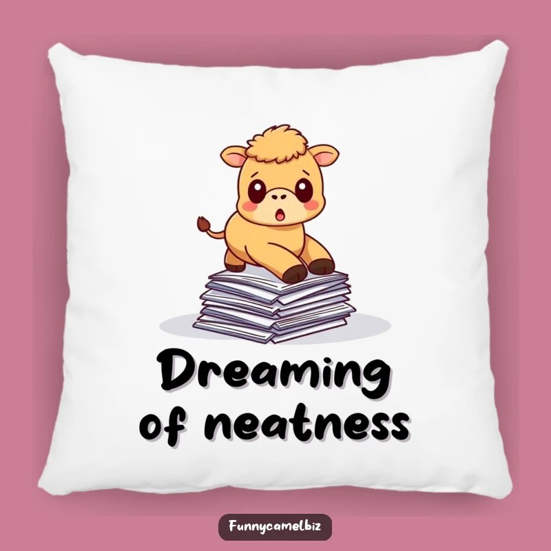 Funny Tripping Camel Pillow, Soft & Comical Decor for Your Cozy Space