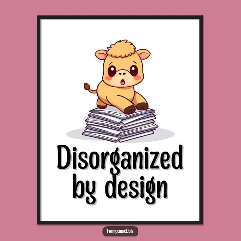 Funny Tripping Camel Digital Art Print, Instant Download for Laughs