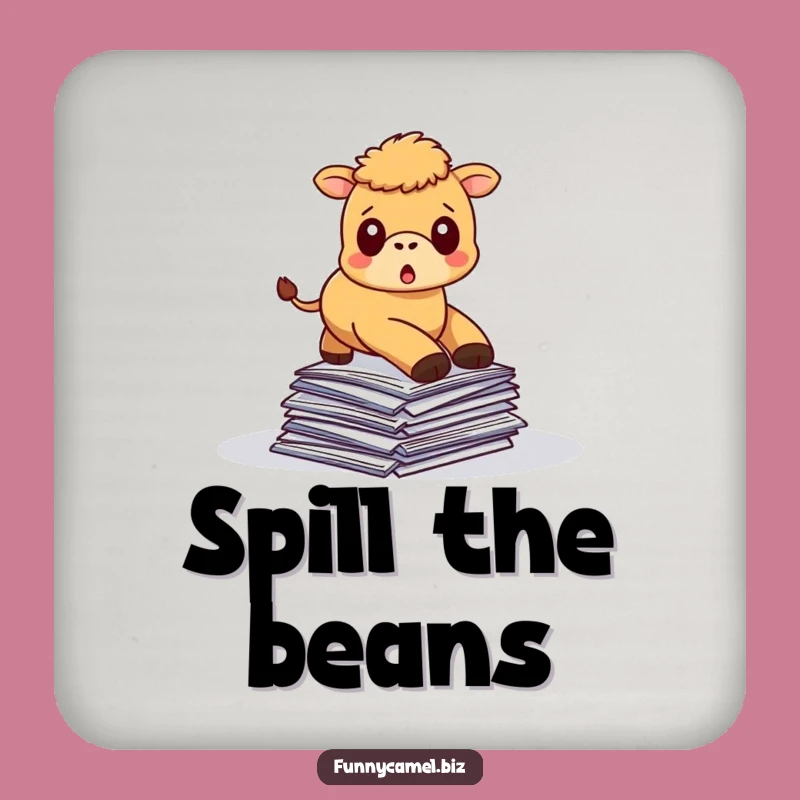 Funny Tripping Camel Coaster Set, Protect Surfaces with Comical Flair