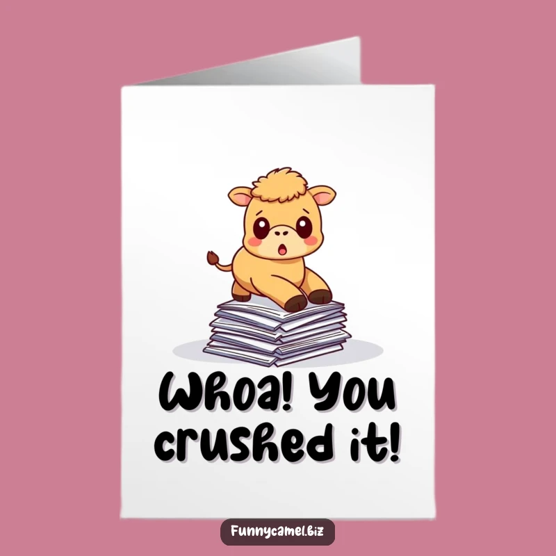 Free Printable Congrats Card: Camel Chaos Congrats, Great Downloadable Gift