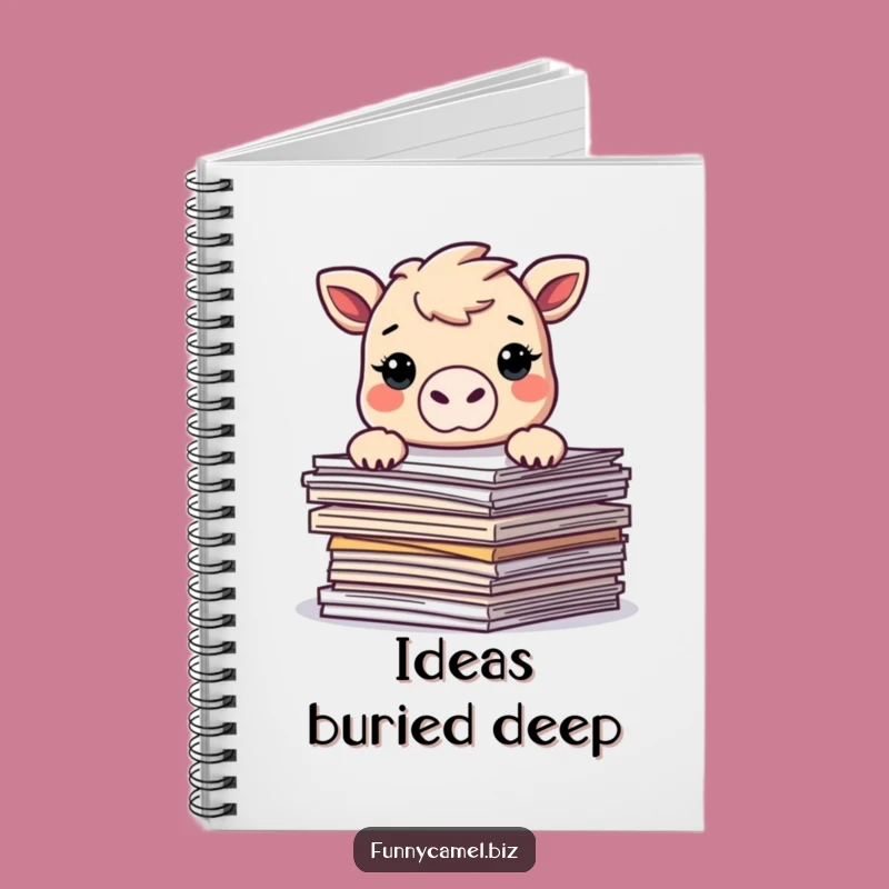 Funny Kawaii Camel Notebook - Hilarious Journal for Work Notes & Doodles