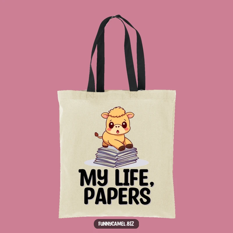 Funny Tripping Camel Tote Bag, Spacious & Comical Carry-All for Essentials